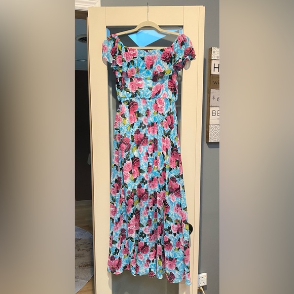 💙🌸💐Betsey Johnson Floral Ruffle Dress - Picture 3 of 4